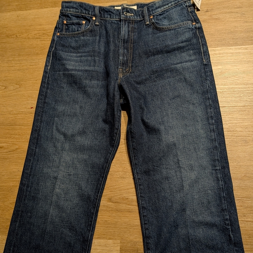 MOTHER SUPERIOR Rambler Zip Sneak sz 30 in Unplugged, a Dark Blue w/ Clean Hems - Picture 3 of 15